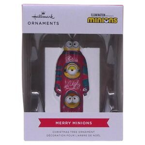 Hallmark Minions Merry Minions in Ugly Sweater Christmas Tree Ornament